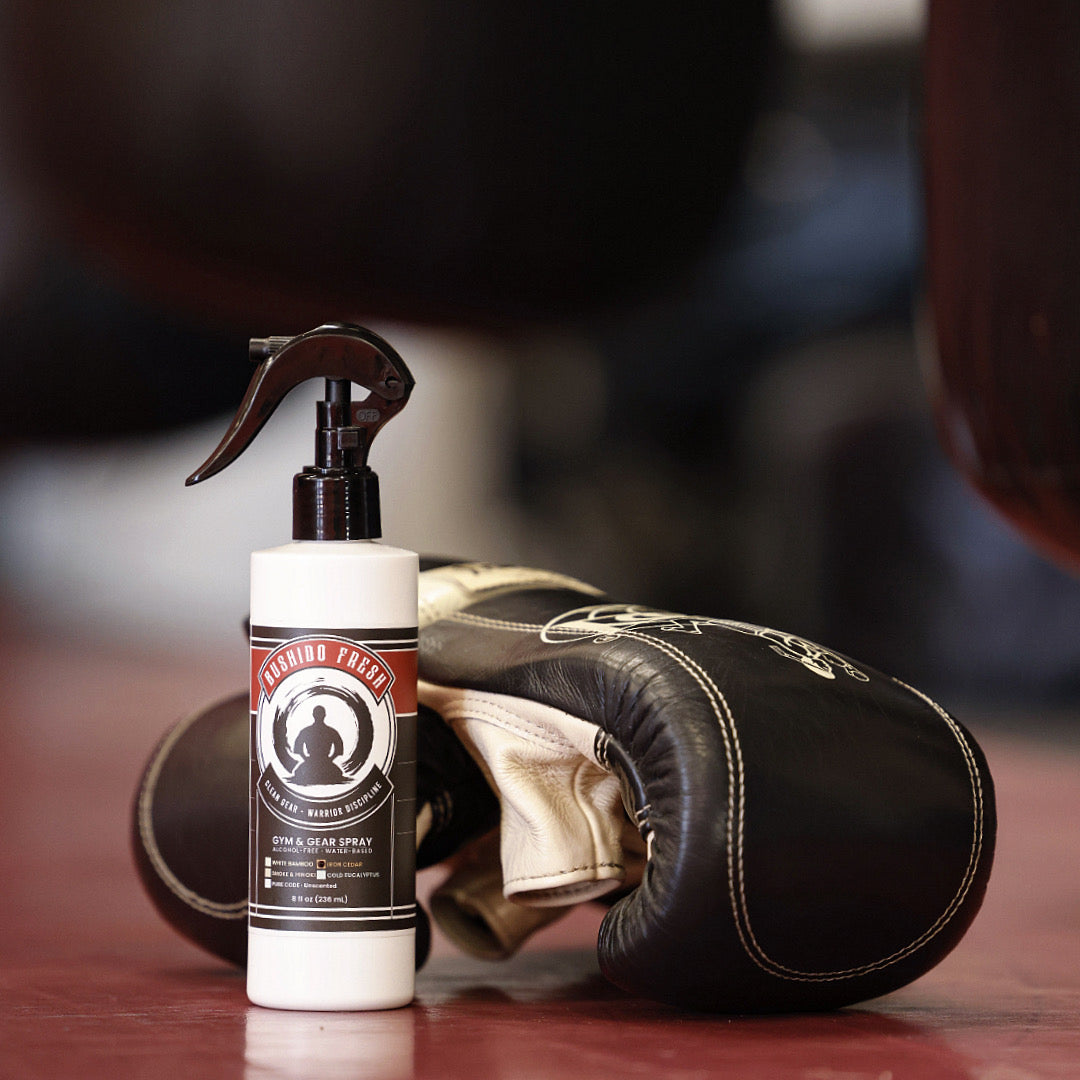 Alcohol-Free MMA & Jiu Jitsu Gear Spray - Odor Control for Gloves, Shin Guards, & Training Gear