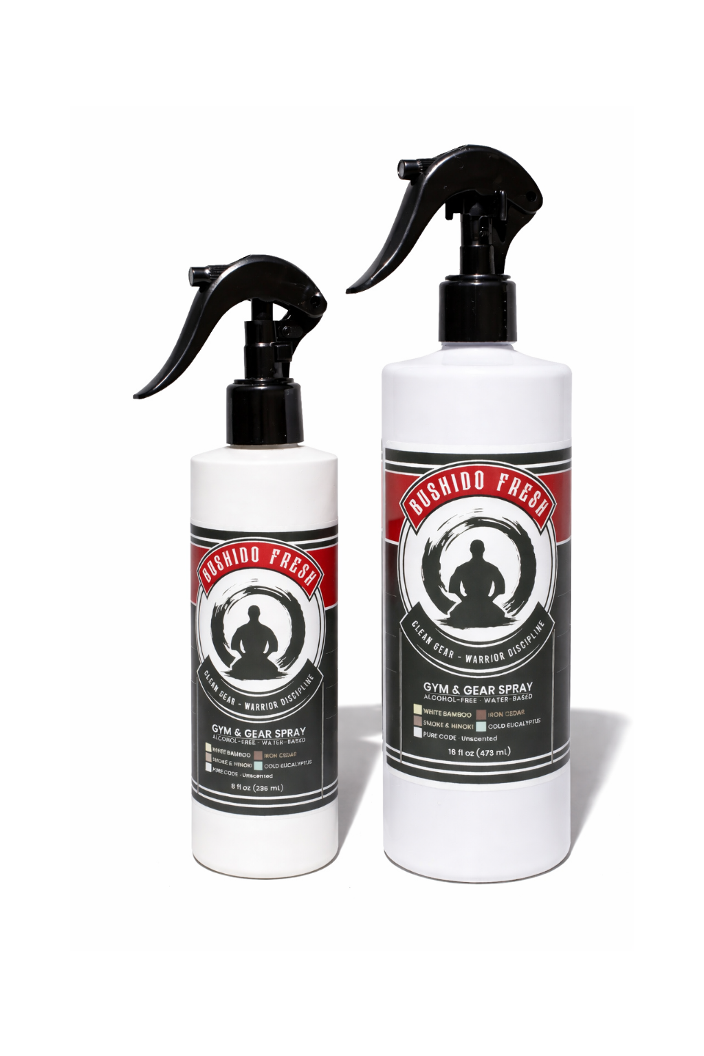 Alcohol-Free Training Gear Spray (8oz Discovery | 16oz Performance)
